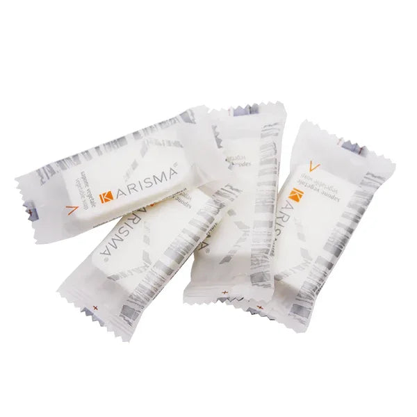 75 Karisma Vegetable Soap 14g Flow Pack – 75 Pieces - Gomix Brands Outlet